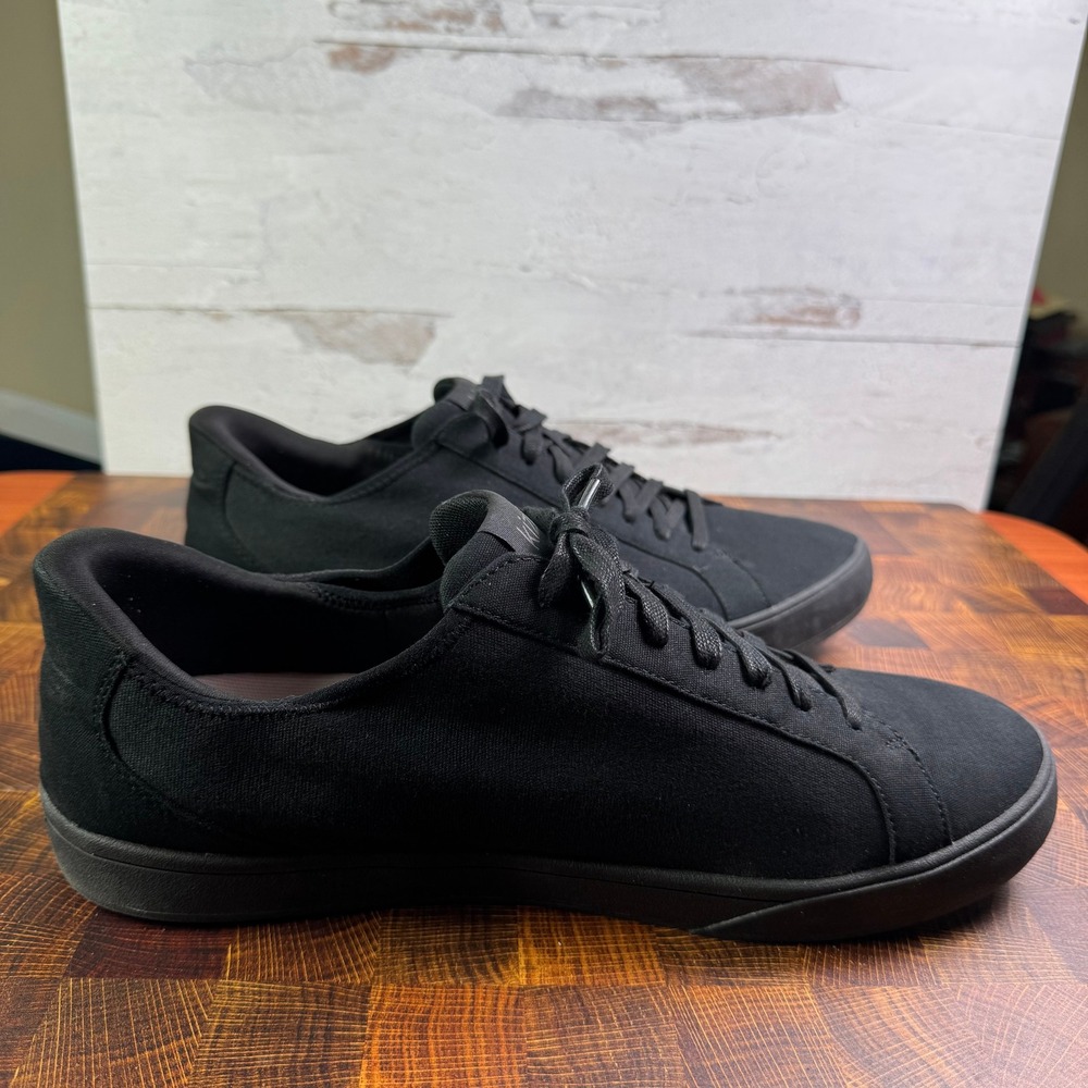 Kizik Irvine Mens 13 Wide Hands Free Shoes Black Canvas Sneakers DIRVBK021302E - Picture 4 of 9